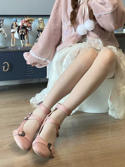 MR.Qiutian - Velia - Elegent Lolita Shoes CLA Thick Heel Shoes