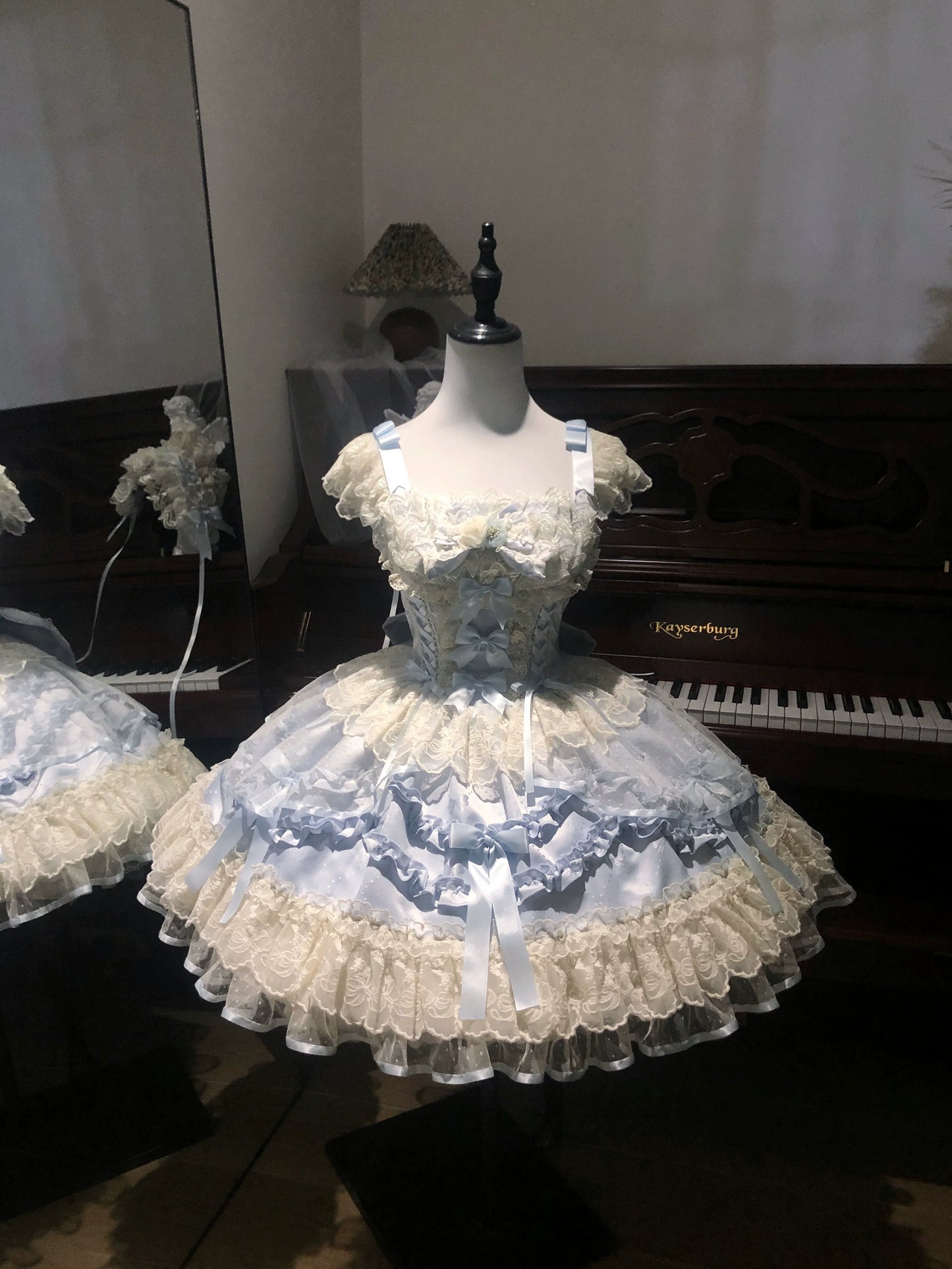 Sugar Girl - Dreamy Butterfly - Ballet-style Sweet Lolita JSK Dress With Large Bow Trailing