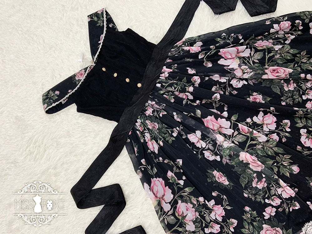 Miss Point - French Rose - Elegant Lolita JSK Dress