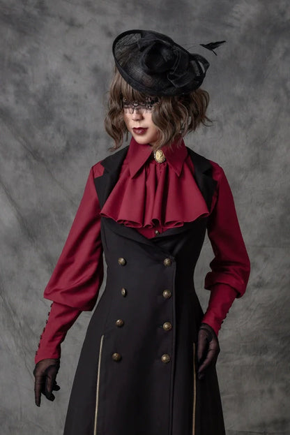 Vancy - Drunken Dreams - Vintage Lolita Dress Mutton Sleeve Shirt