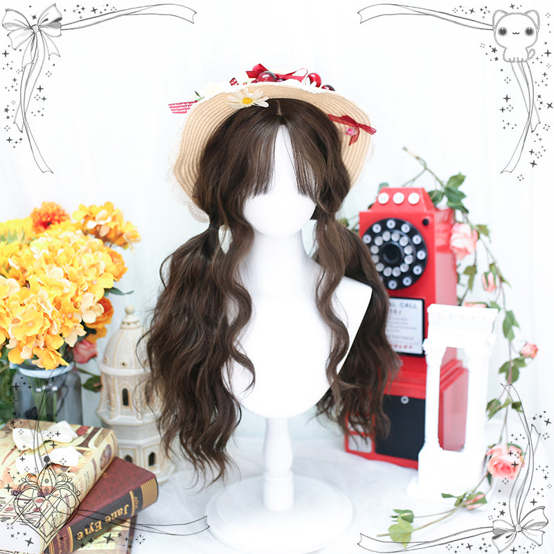 Dalao Home - Waffle - Lolita Splayed Bangs Curly Wig