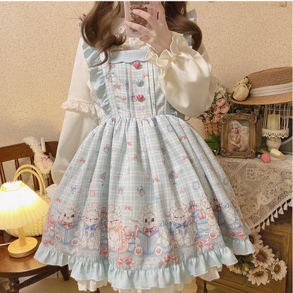 Cinderella - Goat Baa Bedtime Story - SheepPrint Kawaii Lolita JSK