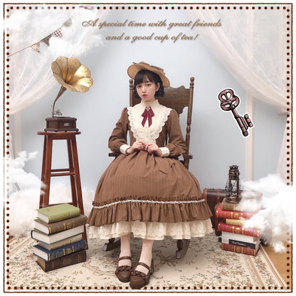 Miss point - Rose Silhouette - Vintage Classic Lolita OP
