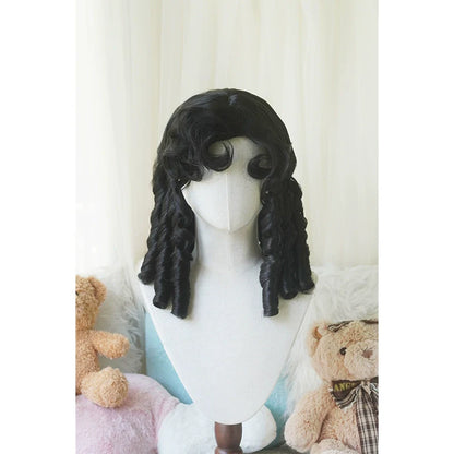 Imperial Tea - Retro Lolita Wig Short Roman Curl Hairpiece