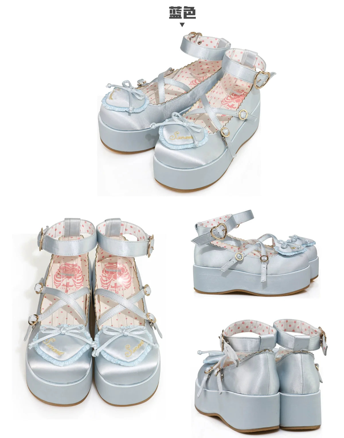 MODO - Deep Sleep Dream - Kawaii Lolita Shoes Muffin Platform Round Toe