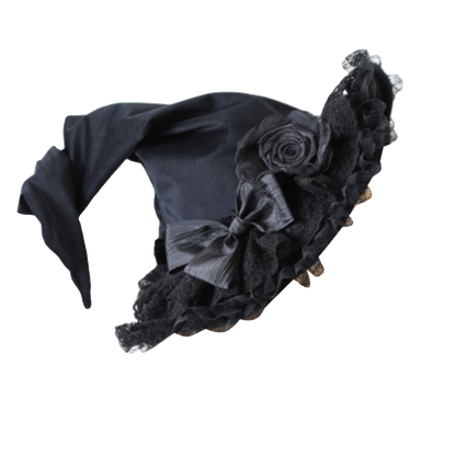Xiaogui - Halloween Gothic Lolita Witch Hat Bow Velvet BNT