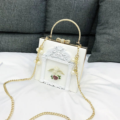 Prime Sister - Gothic Lolita Retro Bag Baroque Square Crossbody Bag