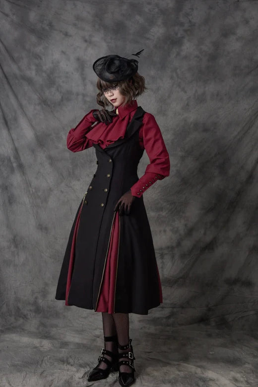 Vancy - Drunken Dreams - Vintage Lolita Dress Mutton Sleeve Shirt