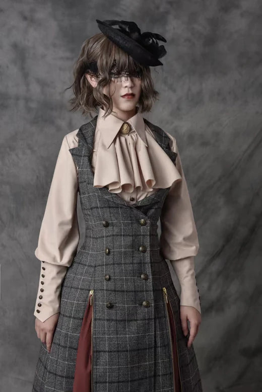 Vancy - Drunken Dreams - Vintage Lolita Dress Mutton Sleeve Shirt