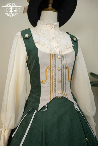 Miss Point - Golden Movement - Elegant Lolita Waistcost Short Vest Customized