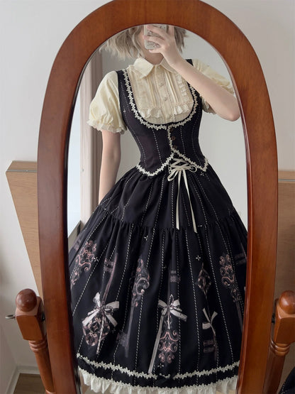Uncle's Workshop - Secret Key - Classic Lolita Dress Suit, Key Print
