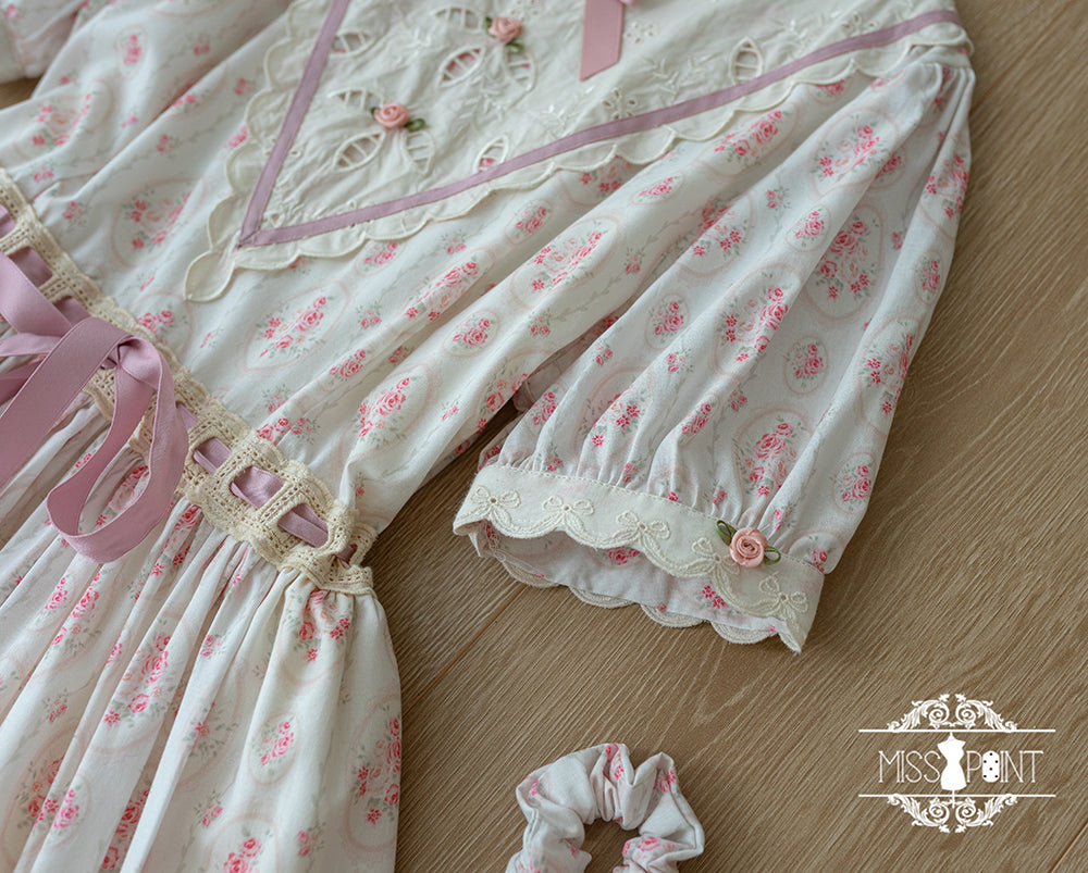 Miss Point - Happy Summer Elegant Lolita Floral OP Dress