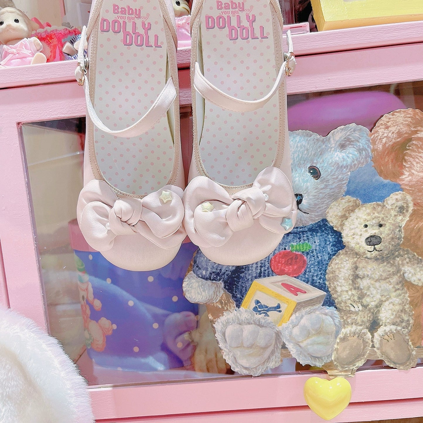 Dolly Doll - Little Fat Ding - Sweet Lolita Shoes Low Heel Round-toe Shoes