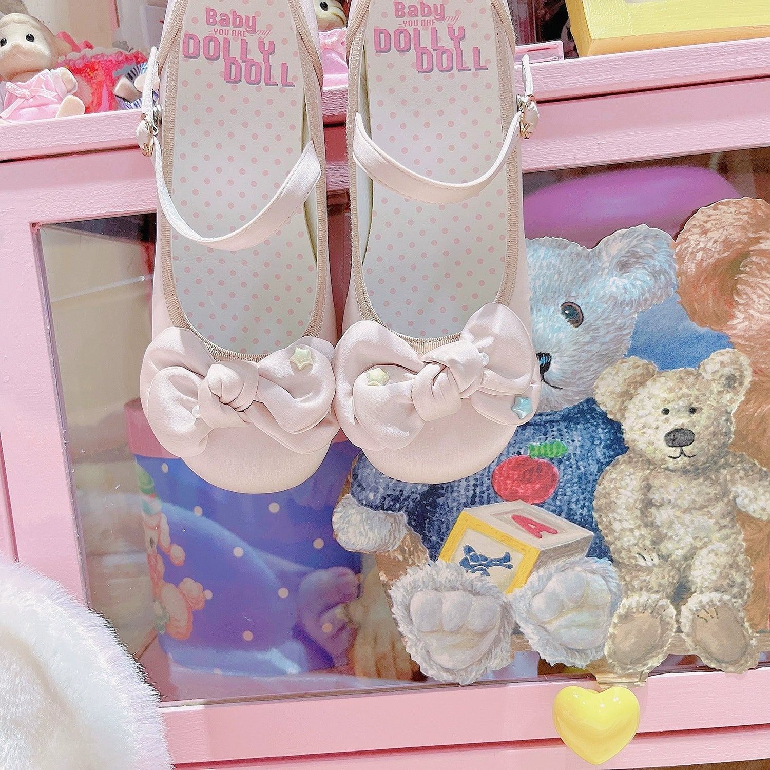 Dolly Doll - Little Fat Ding - Sweet Lolita Shoes Low Heel Round-toe Shoes