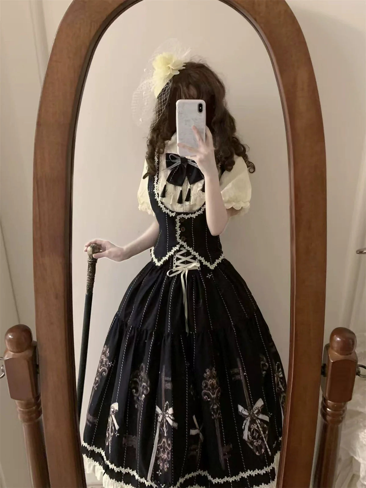 Uncle's Workshop - Secret Key - Classic Lolita Dress Suit, Key Print