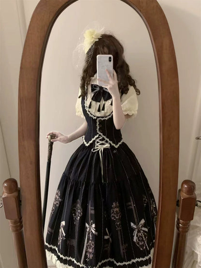 Uncle's Workshop - Secret Key - Classic Lolita Dress Suit, Key Print