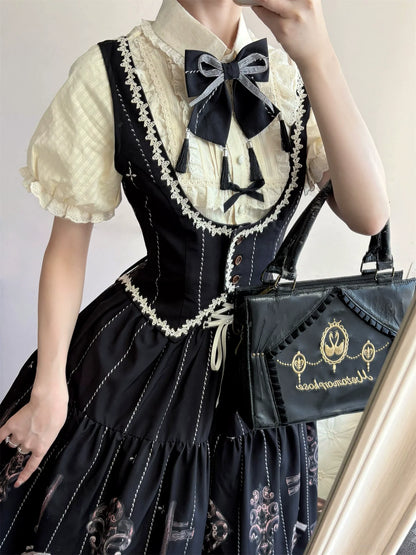 Uncle's Workshop - Secret Key - Classic Lolita Dress Suit, Key Print