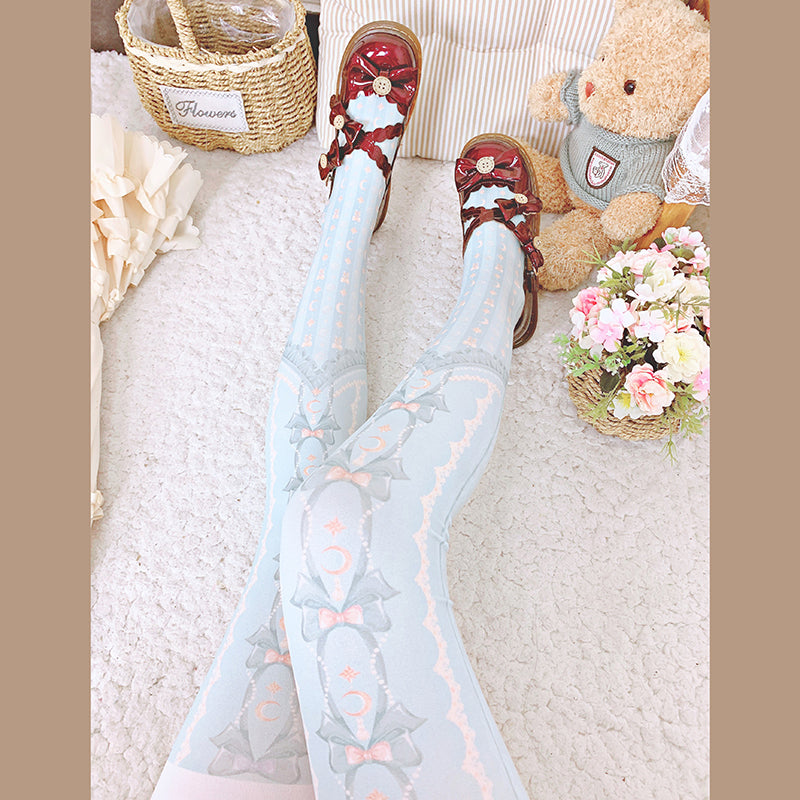 Roji roji - Kawaii 120D Velvet Lolita Tights Multicolors