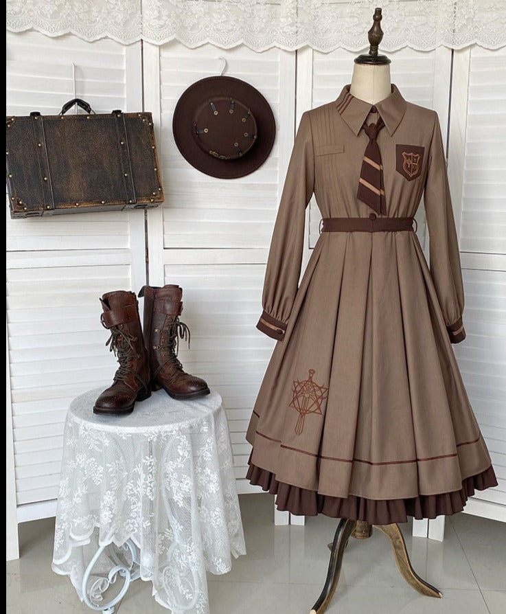 With PUJI - A lazy Trial - Classic Elegant Lolita OP Set