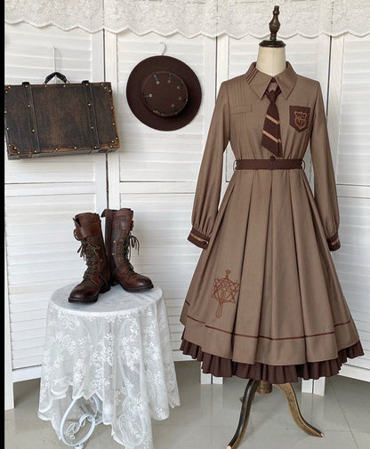 With PUJI - A lazy Trial - Classic Elegant Lolita OP Set