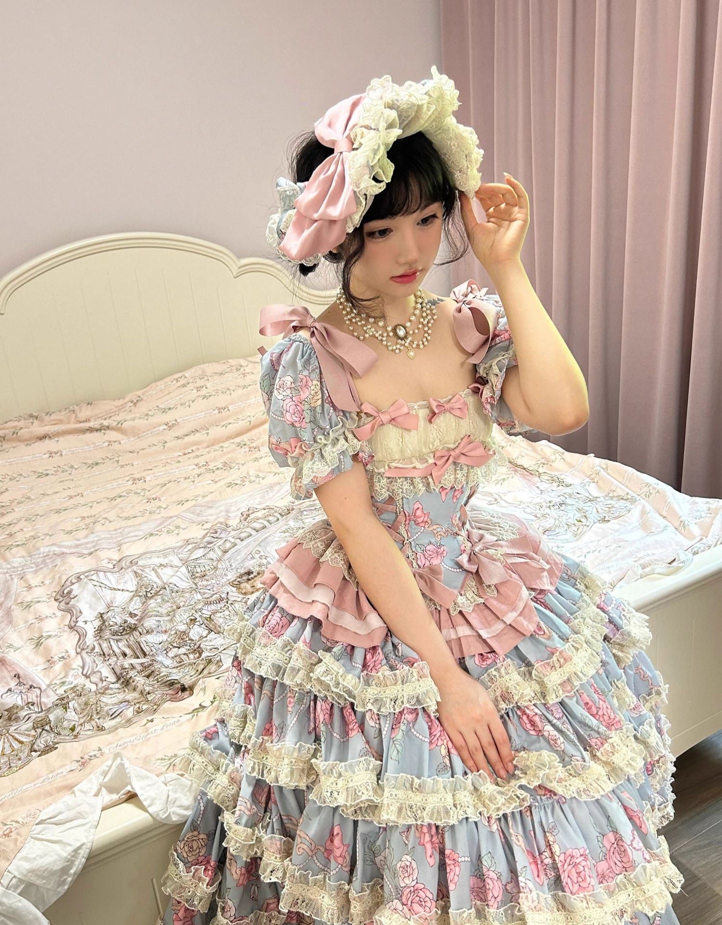 Sweet Wood - Jewel Rose - Plus Size Sweet Lolita Skirt Set in Separate Pieces