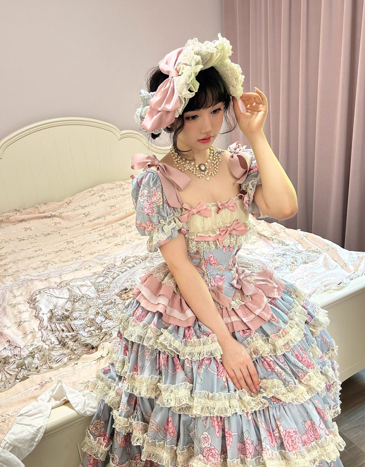 Sweet Wood - Jewel Rose - Plus Size Sweet Lolita Skirt Set in Separate Pieces