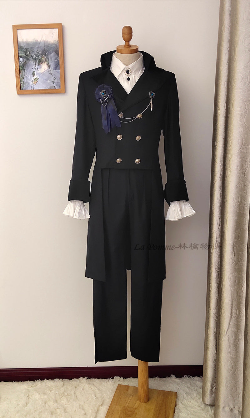 La Pomme - Double Breasted Custom Sizing Ouji Lolita Overcoat