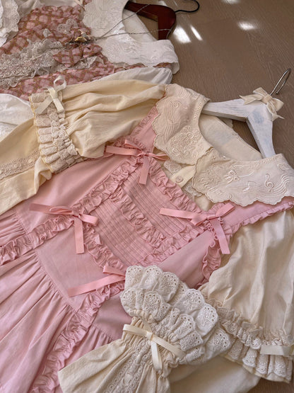 Flower Banquet - Kawaii Lolita Cotton Bunny Embroidery Blouse