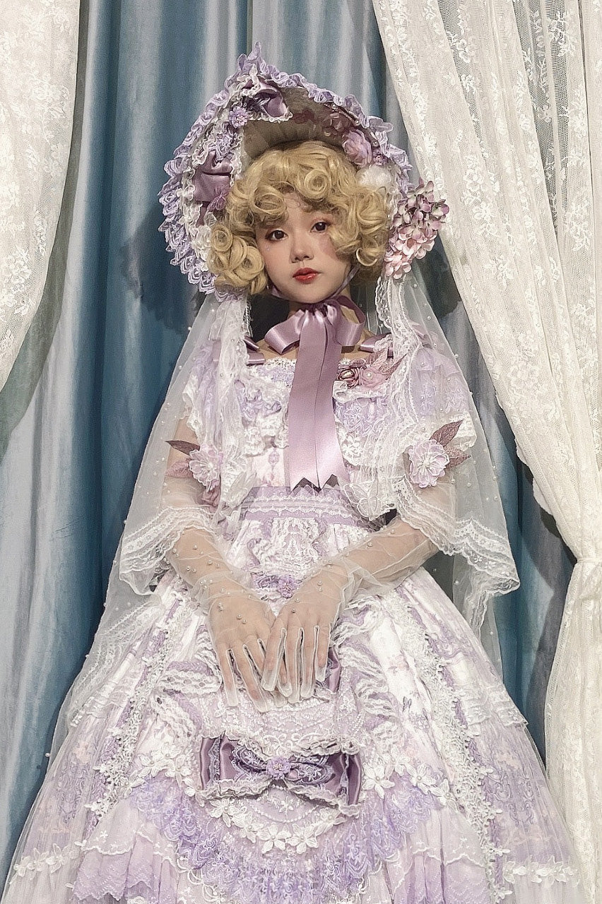 Garden Cat - Flower Wedding Lolita JSK Dress