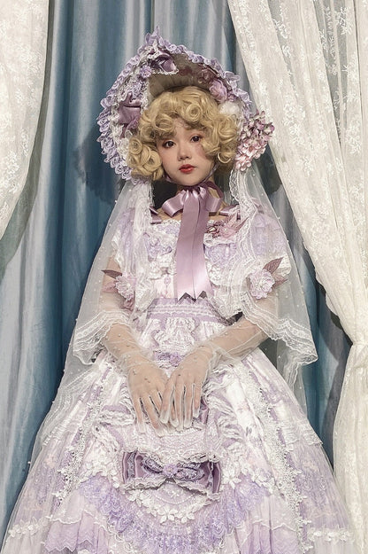 Garden Cat - Flower Wedding Lolita JSK Dress