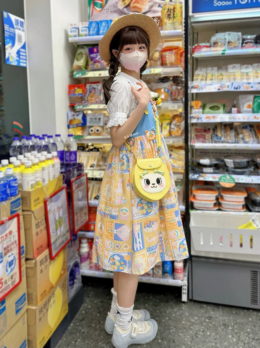 Miss Point - Daisy Lemon - Kawaii Lolita Lemon Print JSK Customized