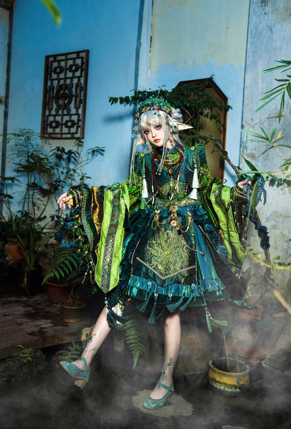 Your Highness - Baimu Ji - Gothic Lolita Dress Chinese Style OP with Terror Element