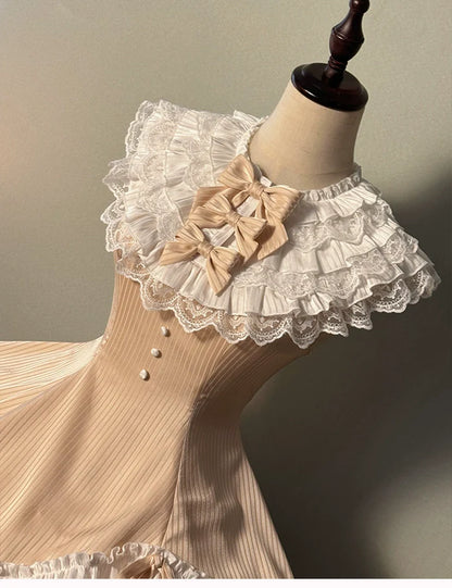 Alice Girl - Arrogant Miss - Sweet Lolita Jumper Dress with Tiered Lace Dress