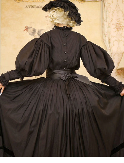 Lace Garden - Cool Summer - Vintage Lolita Victorian Shirt