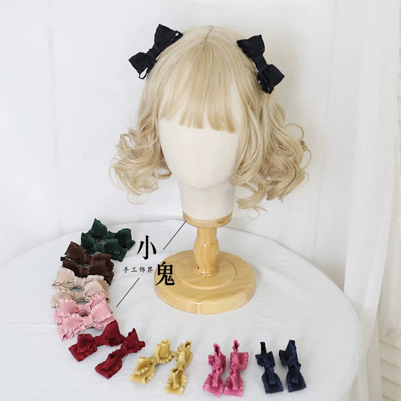 Xiaogui - Cute Lolita Headwear Ponytail Hairclips Daily Lolita Accessories