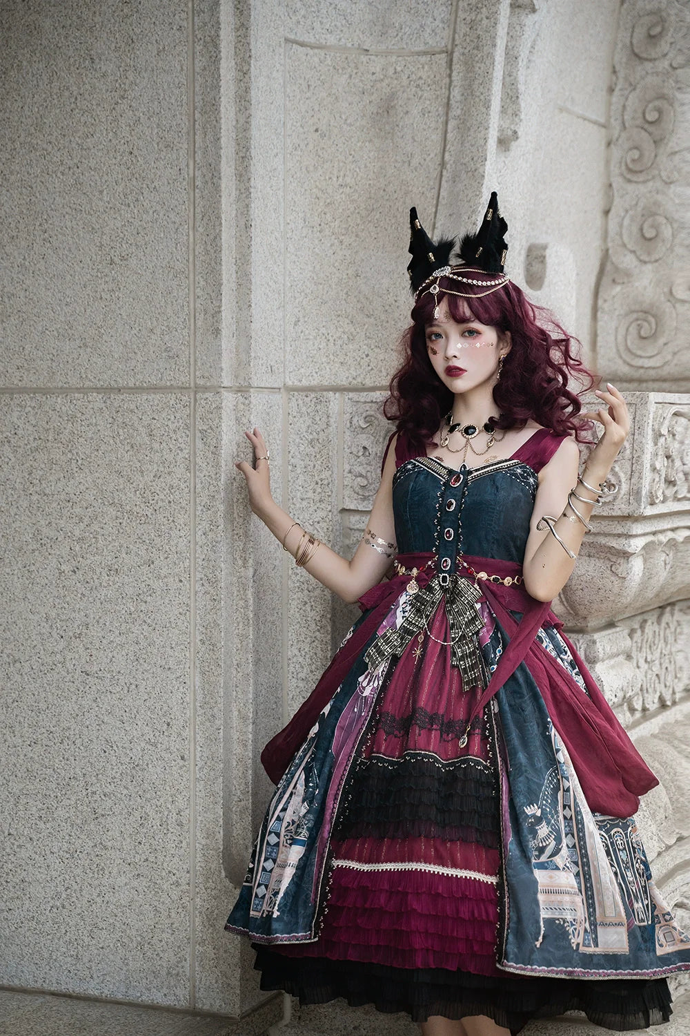 Miss Point - Dusk Best - Egyptian Lolita Dress Set Gorgeous JSK