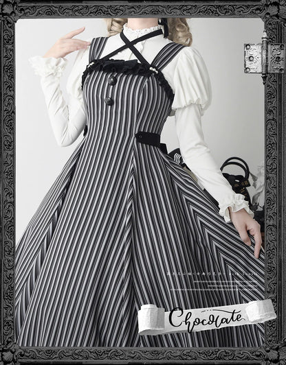 Miss Point - Classical Chocolate - Classic Lolita Blouse Customized Reteo Lolita Shirt