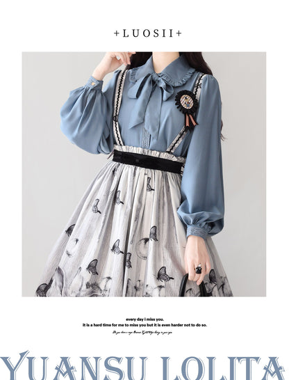 YuanSu - Mayer's Whisper - Vintage Lolita Large Sleeve Blouse