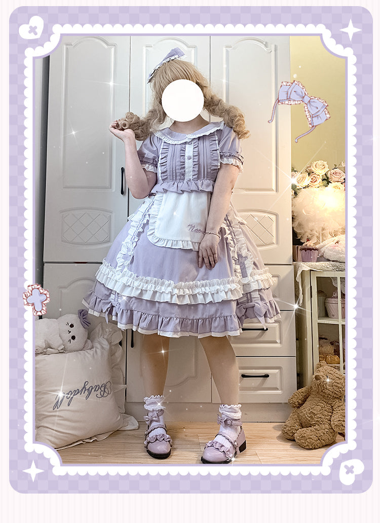 Niu Niu - Plus Size Lolita Nurse Summer OP Dress