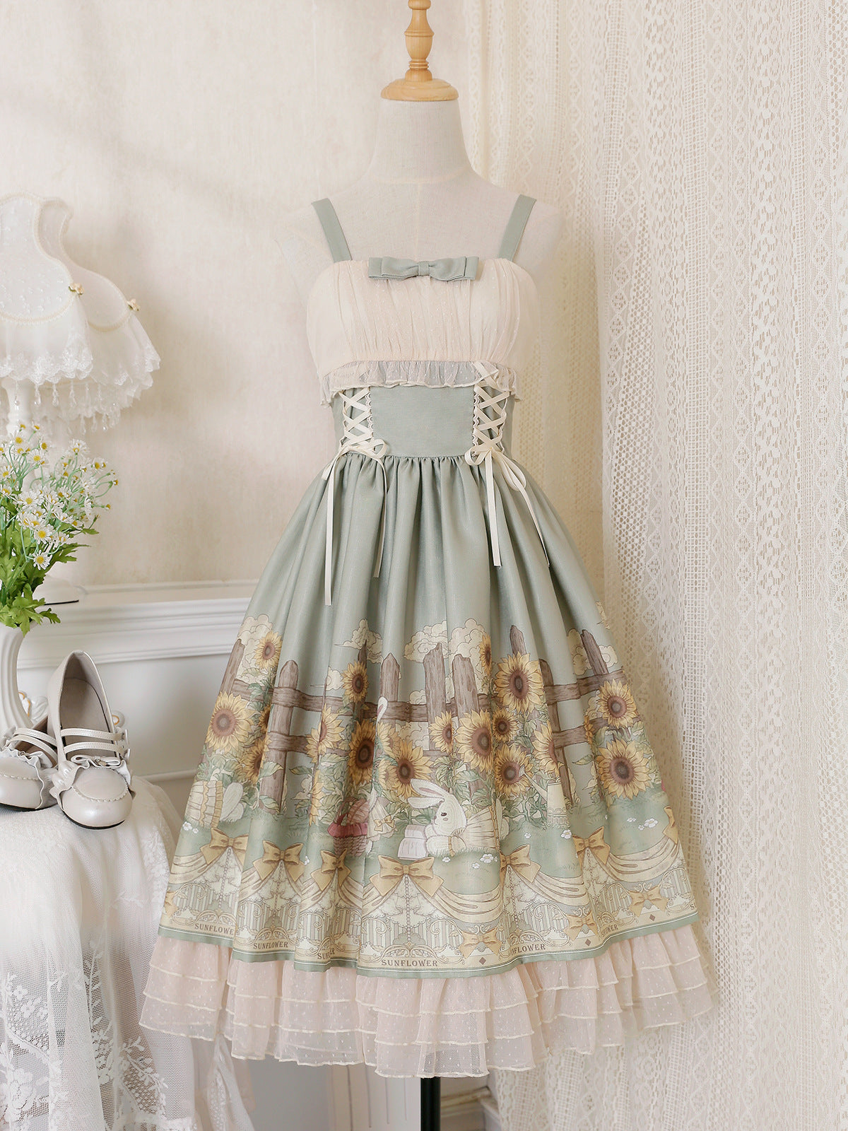 Designer's Gift - Flower and Letter - Classic Lolita JSK Dress