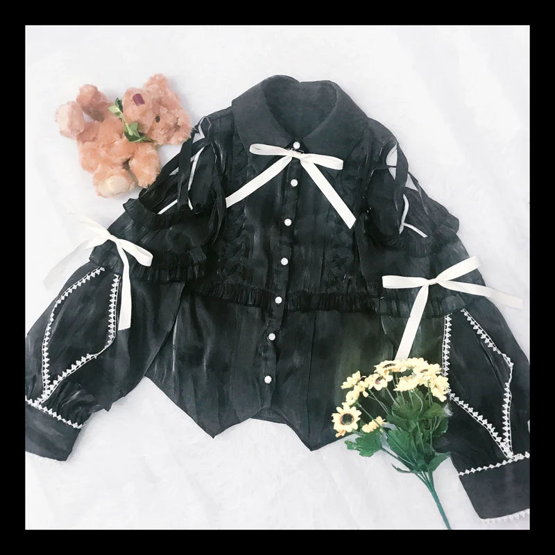 OCELOT - Lolita Blouse Yuelong Poem Long Sleeve Inner Shirt