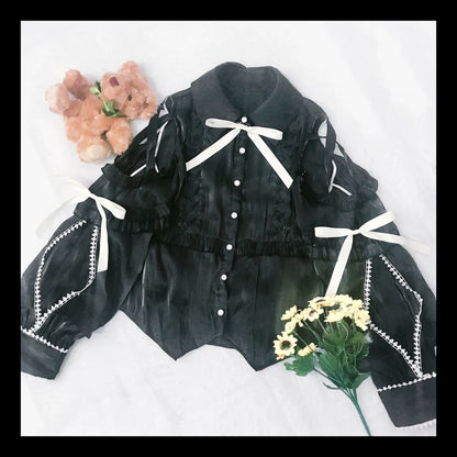 OCELOT - Lolita Blouse Yuelong Poem Long Sleeve Inner Shirt