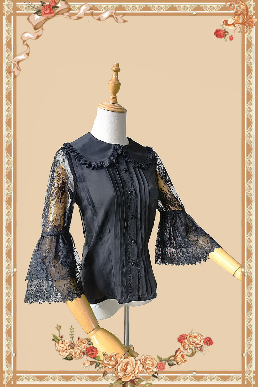 Infanta - Vintage Doll Patchwork Sleeve Lolita OP