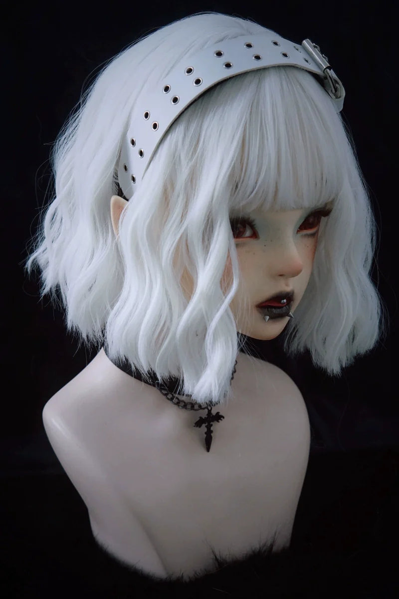 Strange Sugar - Gothic Lolita KC Faux Leather Punk Lolita Hair Accessories