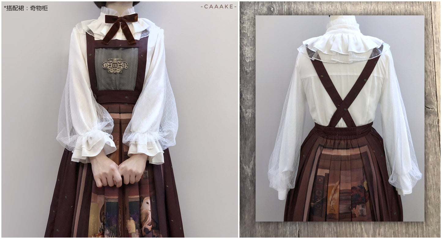 Kencrlo - Dim Moonlight - Classic Lolita Chiffon Yarn Inner Blouse