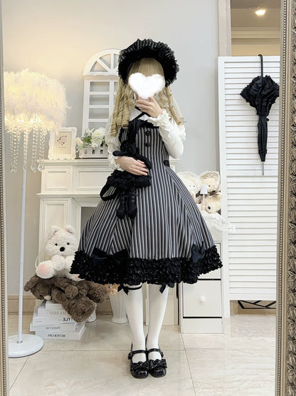 Miss Point - Classic Lolita JSK Customized Stripe Lolita Dress