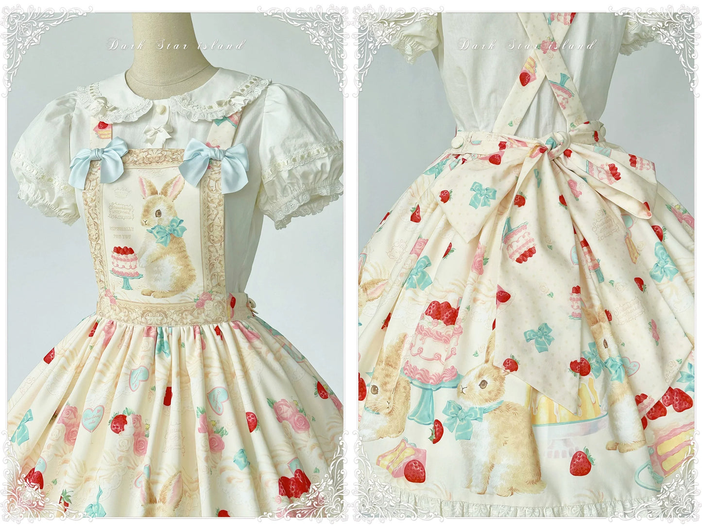 Dark Star Island - Honey Bunny Cake - Sweet Lolita JSK/OP/Strap SK/Shirt