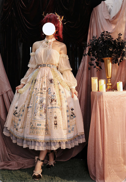 Miss Point - Dusk Bester - Egyptian Lolita Halter Attached Sleeve Blouse