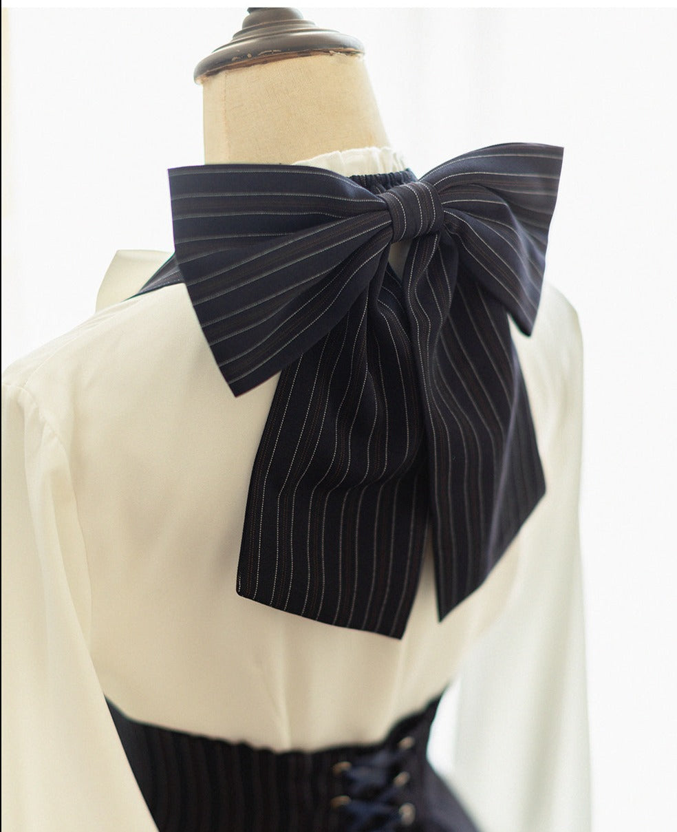 Forest Wardrobe - South of the Forest - Vintage Lolita Halter JSK Dress, French Style Blouse