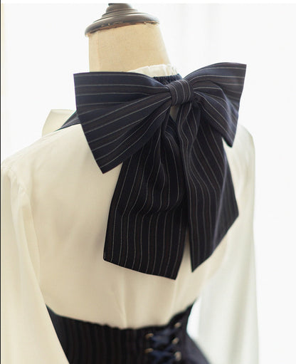 Forest Wardrobe - South of the Forest - Vintage Lolita Halter JSK Dress, French Style Blouse